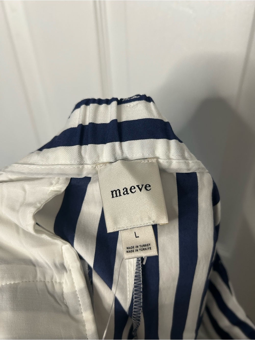Anthropologie Maeve The Avery Striped Pleated Wide-Leg Trousers - Picture 7 of 14